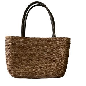 Rectangle Straw Hand Bag Purse